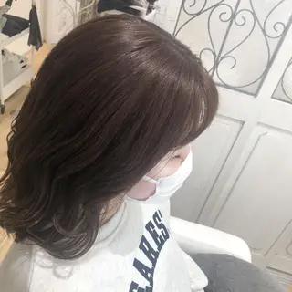 セミロング カラー ヘアアレンジ ✨🌿大人可愛い愛さ れhair🌿✨松本のヘアスタイル