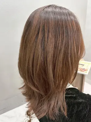 セミロング カラー ハイトーン/韓国風/ 艶髪/吉祥寺のヘアスタイル