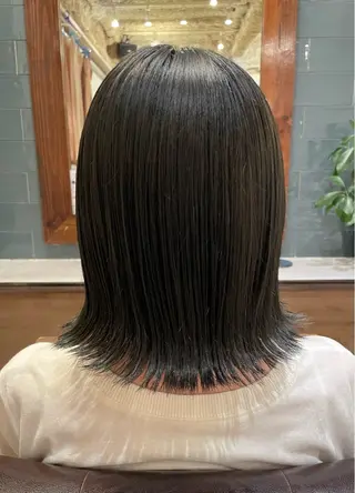 ショート ボブ/縮毛矯正/レイ ヤー♡Natsukiのヘアスタイル