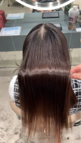 ミディアム カラー ✨髪質改善 縮毛矯正 艶髪 立川美容室✨のヘアスタイル