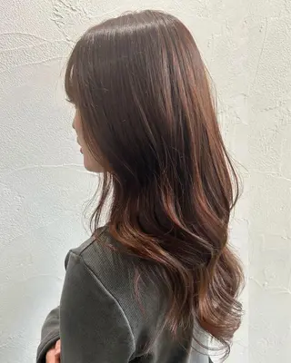 ロング カラー 中嶋心渚⌇透明感 カラー🎀‪⟡.*のヘアスタイル