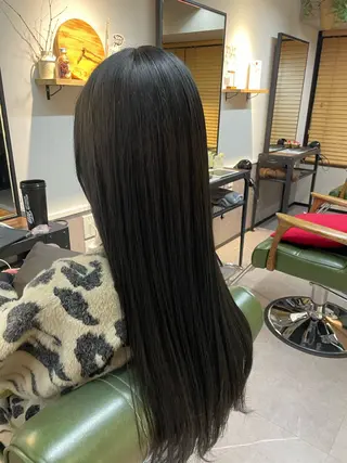 ロング GARTE所属・巻ける縮毛矯正 艶カラー/れむのヘアスタイル