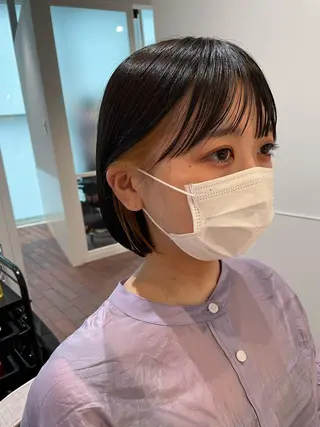 ショート カラー gotoday　shaire　saron所属・miu. ボブ/透け感カラーのヘアスタイル