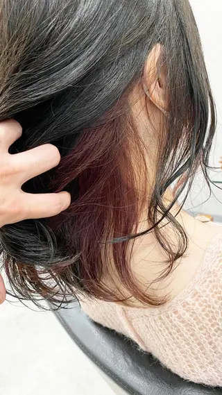 ミディアム カラー ⭐️ショート⭐️美髪 矯正⭐️水口陸のヘアスタイル