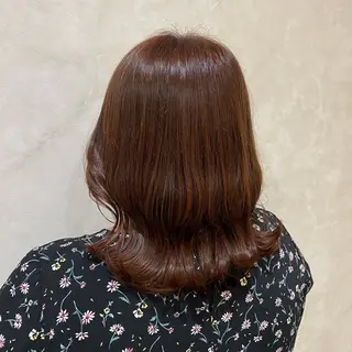 ミディアム カラー hair design FABRO.所属・河野 葉月のヘアスタイル