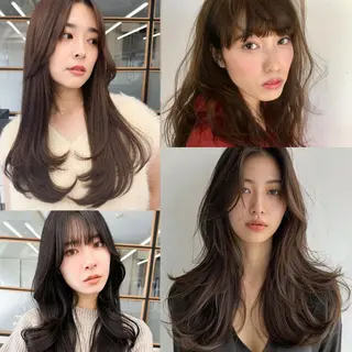 ロング 透明感艶カラー🩶 韓国レイヤー🩶結華のヘアスタイル