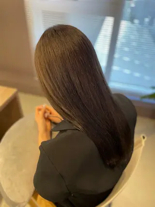 ロング カラー 髪質改善/縮毛/トリ ートメント/平野広大のヘアスタイル