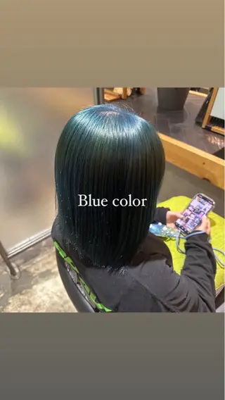 ミディアム カラー ヘアアレンジ 飯島 美海のヘアスタイル