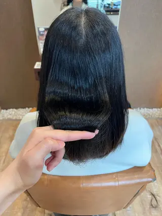 セミロング MIZUKI🫧ྀི 韓国ヘアAFLOATのヘアスタイル