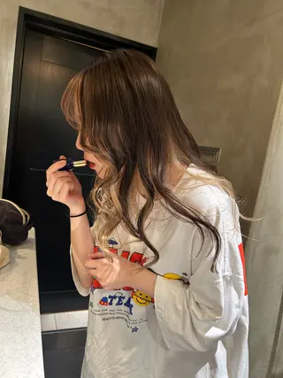 ロング カラー デザインカラー❤︎ イシイレイのヘアスタイル