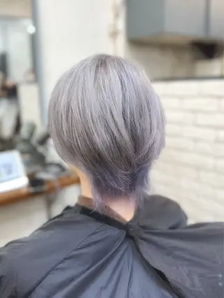 ショート カラー メンズパーマ 本多のヘアスタイル