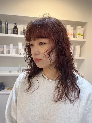 セミロング KOCHAB 中村穂風のヘアスタイル