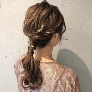 ミディアム chiaki .のヘアスタイル