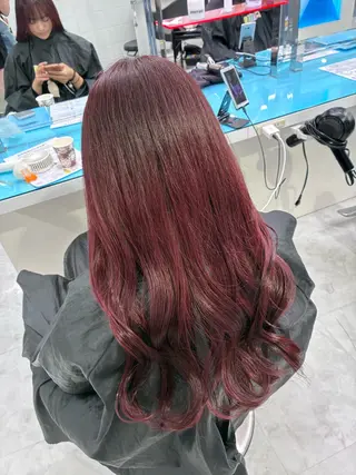 カラー ゆるふわガーリー🍓 かいのヘアスタイル