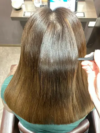 セミロング カラー 小池 穂果/ 府中のヘアスタイル