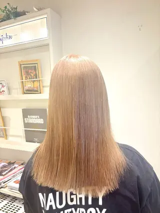 セミロング カラー ヘアアレンジ 新井 彩斗EIGHT新宿のヘアスタイル