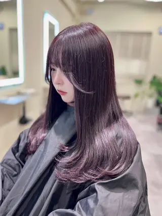 ロング haruna🤍 中韓mix✨のヘアスタイル