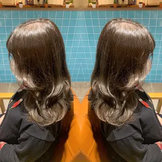 ミディアム カラー 韓国🇰🇷 ✂︎hair 内田愛のヘアスタイル