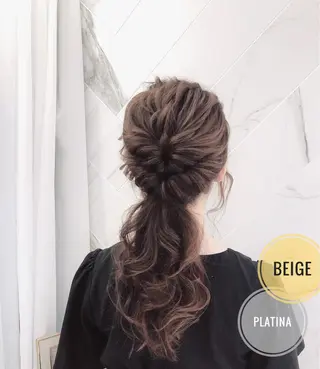 セミロング カラー ヘアアレンジ ✨似合うのその先へ✨ 田中延和のヘアスタイル