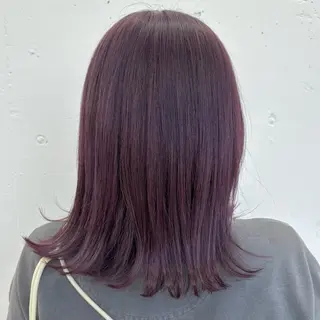 ミディアム カラー ❣️星野のあ❣️ 優しいダブルブリーチのヘアスタイル