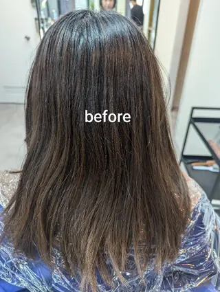 セミロング カラー スパニスト 中川のヘアスタイル