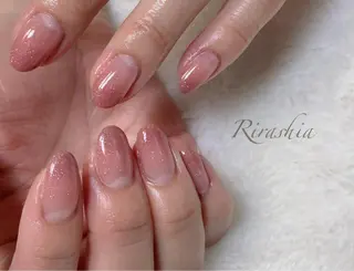 ネイル うる艶♡透明感ネイル Rirashiaのネイルデザイン