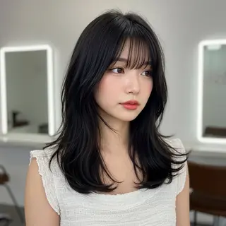 ロング 似合わせボブ✖️ 韓国レイヤー✨小関のヘアスタイル