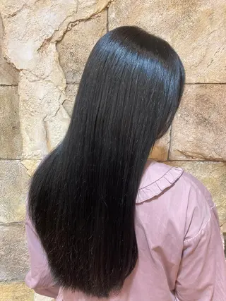 ロング カラー 水島 悠香子のヘアスタイル