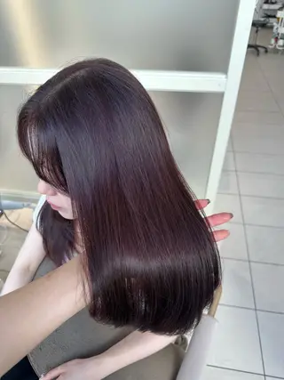 ロング oto🎀×美髪× シースルー前髪🤍のヘアスタイル