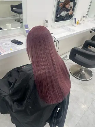 ロング カラー 💗トレンド暖色ヘア Natsumi 💗のヘアスタイル