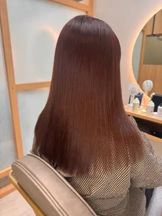 セミロング カラー みな🫧艶カラー/ 髪質改善/前髪カットのヘアスタイル