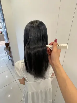 セミロング 鎌倉/アレンジ/暗髪 /髪質改善/ ユキミのヘアスタイル