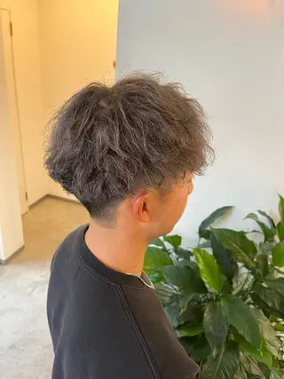 ショート パーマ メンズ Salon de  COCO所属・Yuka /ツヤカラー✨のヘアスタイル