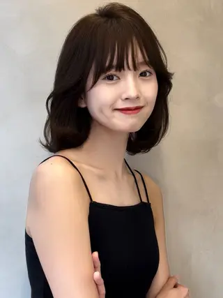 ショート 韓国顔周りヘア 🇰🇷💐石井遥のヘアスタイル