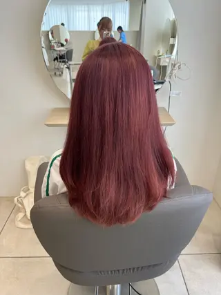 セミロング 中村 彩奈のヘアスタイル