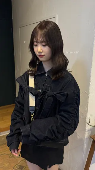 ミディアム カラー ヘアアレンジ ᵐⁱᵏⁱᵏᵒ / レイヤー★のヘアスタイル