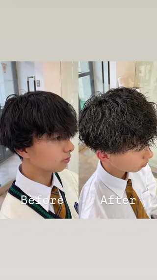 パーマ メンズ メンズ特化 / ツイスパ🔥高林拓斗のヘアスタイル