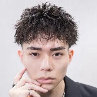 ショート パーマ メンズ スパイキーショート パーマ🔥ritaのヘアスタイル