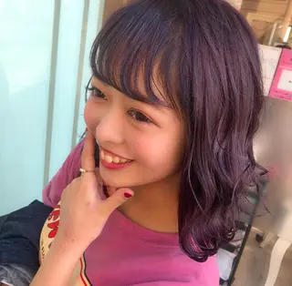 ミディアム 韓国ヘア/耳ツボジュ エリー♡ayumuのヘアスタイル