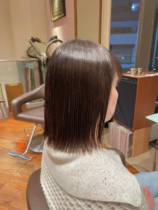 ミディアム 大阪梅田 稲葉利也斗のヘアスタイル