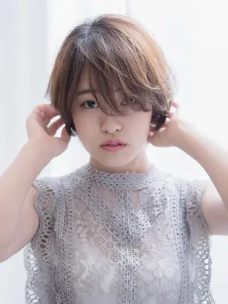 ロング カラー パーマ ヘアアレンジ 増子 幹樹のヘアスタイル