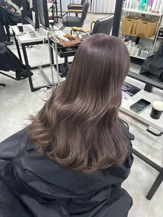 ロング カラー Megu/ベージュ/ 透明感カラーのヘアスタイル