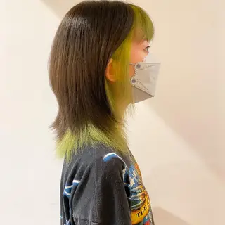 ミディアム カラー 中屋恵美🎨 Designカラーのヘアスタイル