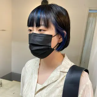 ミディアム カラー カワダ リュウセイのヘアスタイル
