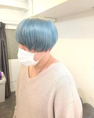 ショート カラー 髪質改善 Noe心斎橋店のヘアスタイル