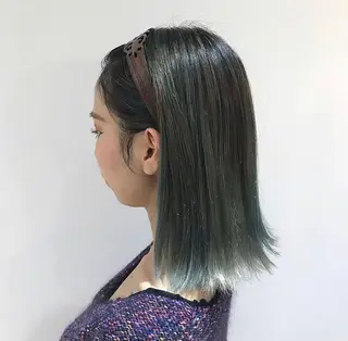 ミディアム カラー icie所属・大阪ヴィーガンサロン KANAKOのヘアスタイル