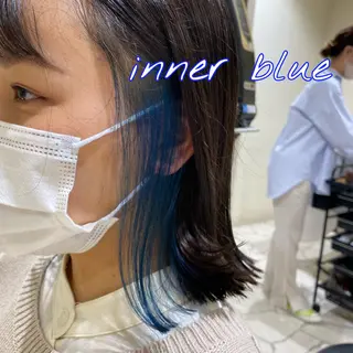 ミディアム カラー CYAN.栄店所属・パーマ/髪質改善 【榎本千夏】のヘアスタイル