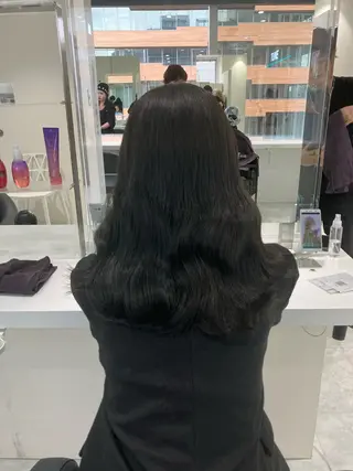 ロング カラー ヘアアレンジ 🫧透明感ラベンダー 似合わせ🫧あい🫧のヘアスタイル