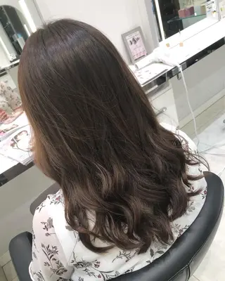 セミロング 岸 保奈美のヘアスタイル