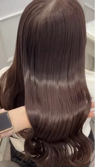 ロング 💎のぼりゆい/大須 ブリーチなしWカラーのヘアスタイル